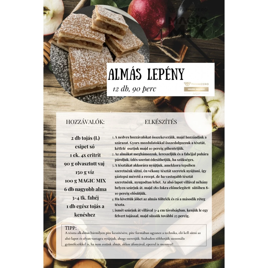 Almás lepény recept 