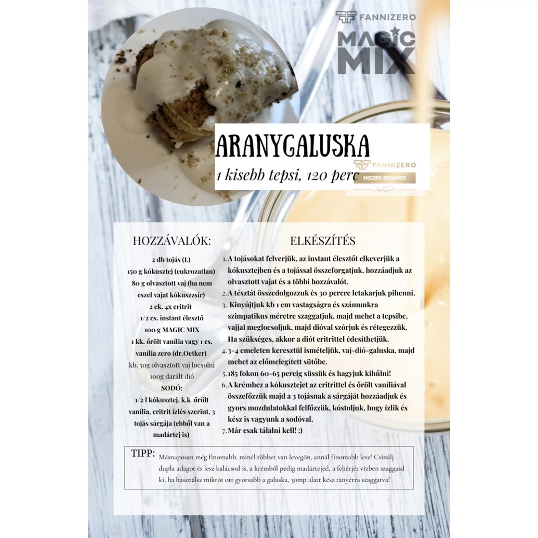 Aranygaluska recept