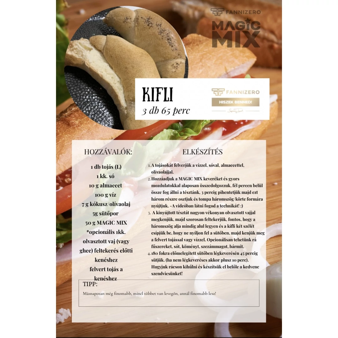 Gluténmentes kifli recept