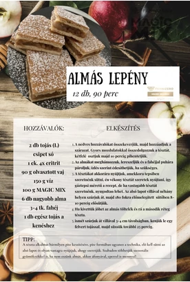 Almás lepény recept 