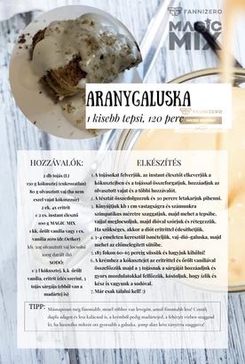 Aranygaluska recept