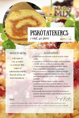 Piskótatekercs recept
